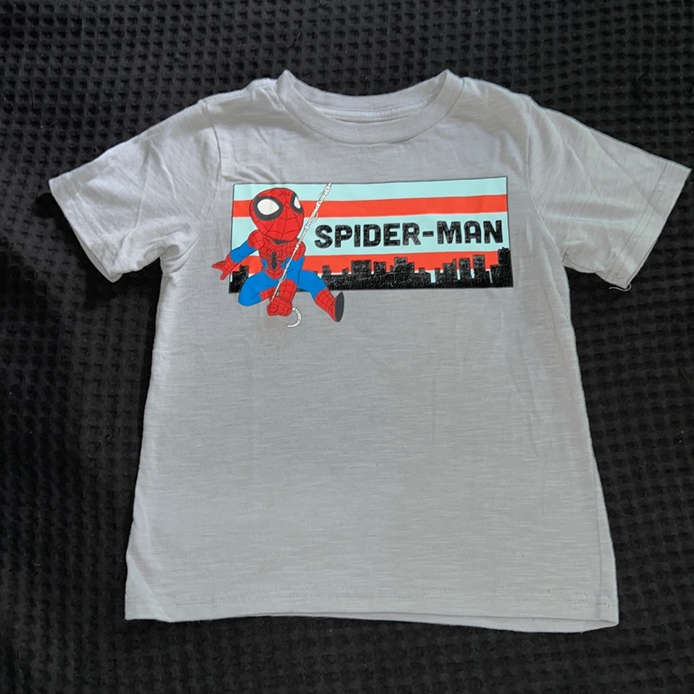Marvel Spider-Man Kid Boy Youth Short Sleeve Shirt